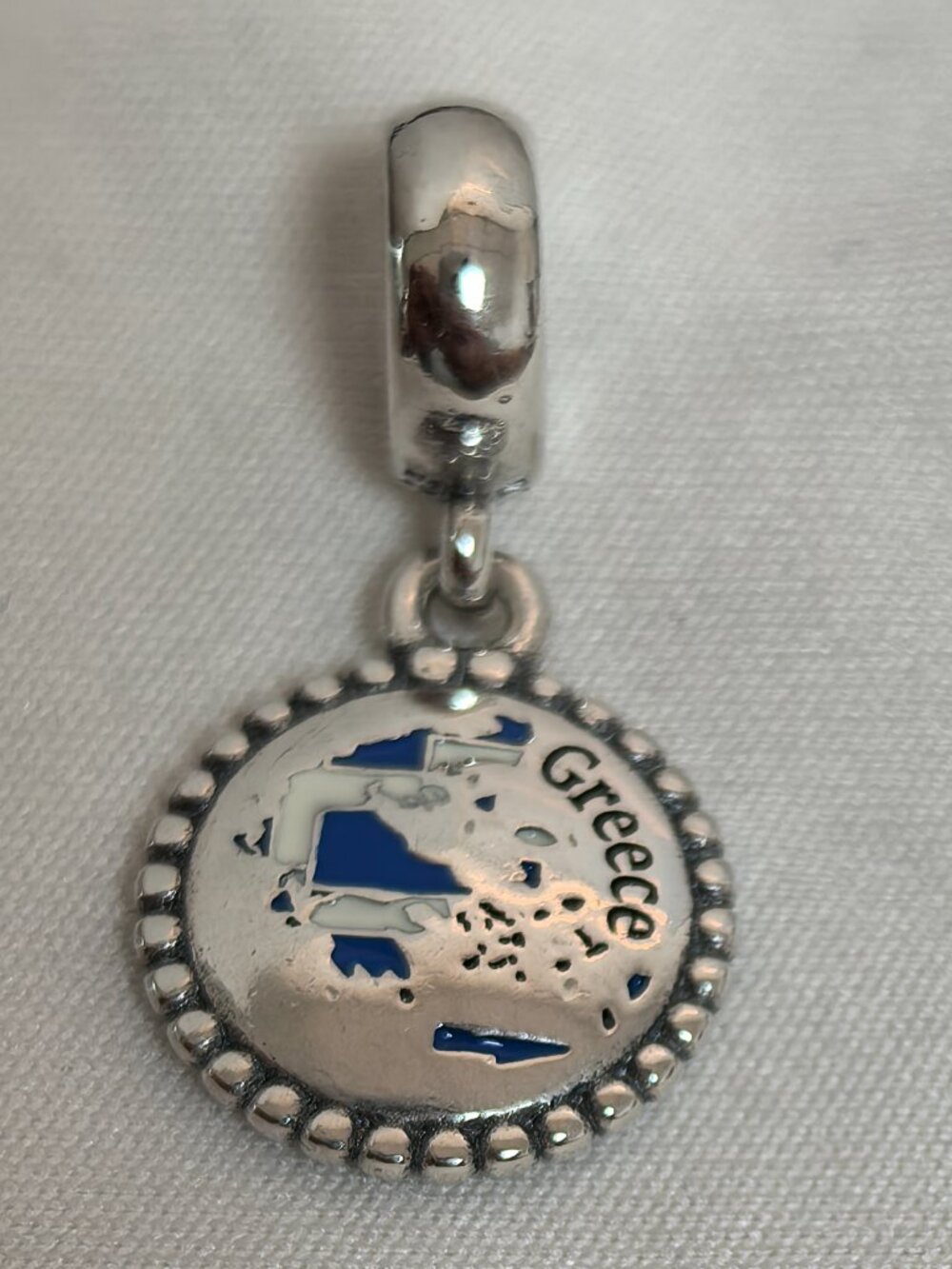 Pandora Greece Exclusive Dangle Charm Pendant, S925 Silver Jewelry